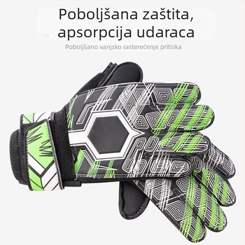Rukavice golmana, PU materijal, prozračne, protuklizne, unisex, za treninge i nogometne utakmice