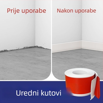 PVC podna lajsna, samoljepljiva, vodonepropusna, otporna na habanje, bez formaldehida, moderni minimalistički stil