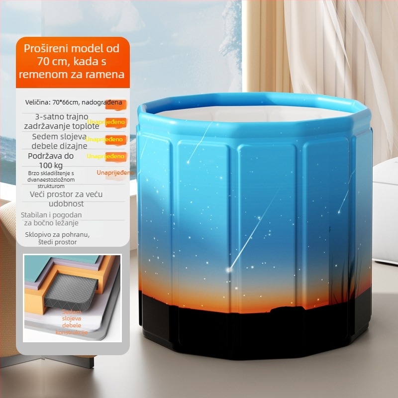 Dječji sklopiva kanta za kupanje, materijal: najlon, namjena: kupanje, sklopni dizajn