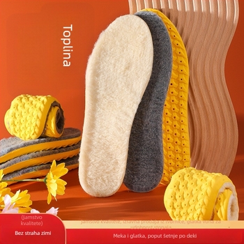 Vuneni topli ulošci za cipele, cijeli ulošak, Model 5130-2, Unisex, Zima