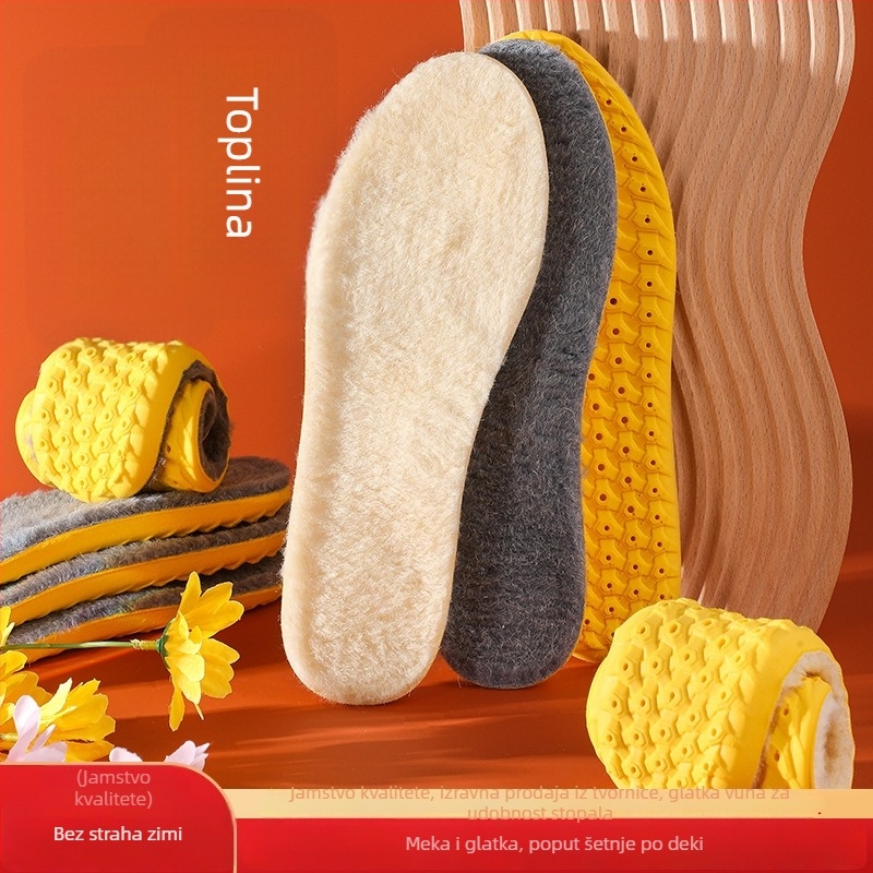 Vuneni topli ulošci za cipele, cijeli ulošak, Model 5130-2, Unisex, Zima