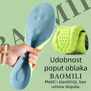 Nacun 5124-2 Mint Wormwood uloška za cipele, PU materijal, potpuno ulošak, dezodorantna funkcija