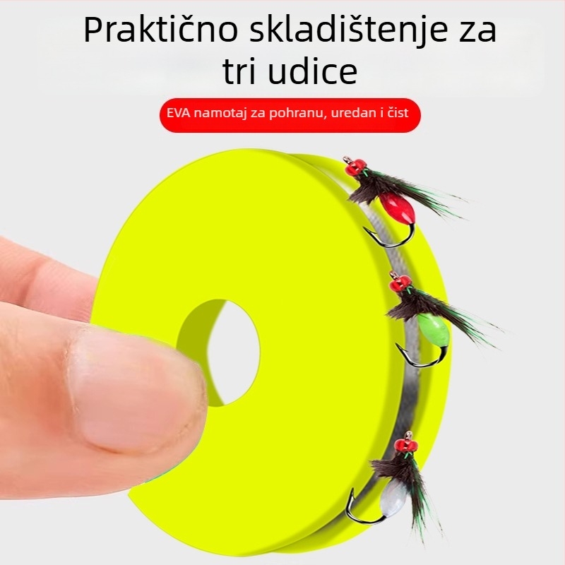 Set mamaca za ribolov: dvostruki udice, mali mamci i pomoć za bacanje