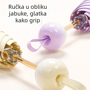 Bodini sun umbrella za sunce i kišu, UV zaštita UPF >50, kompaktni petdijelni sklopivi s 6 rebara, ručno otvaranje i zatvaranje, mogućnost logotipa