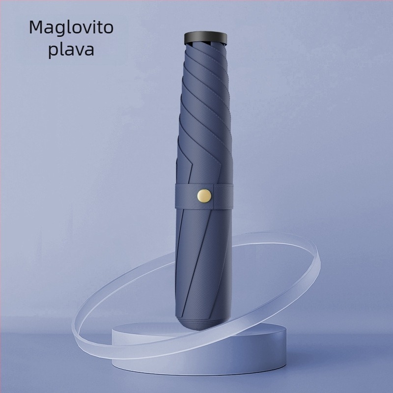 Sklopivi kišobran s UV zaštitom UPF iznad 50, aluminijski okvir s 6 rebara, tkanina otporna na udarce, ručno otvaranje i zatvaranje