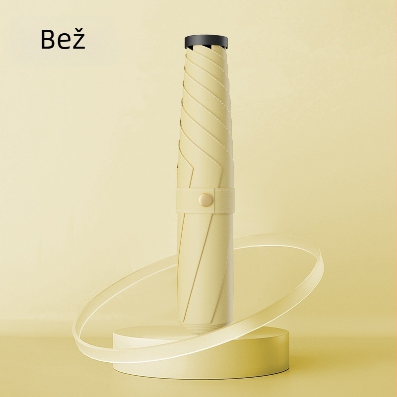 Sklopivi kišobran s UV zaštitom UPF iznad 50, aluminijski okvir s 6 rebara, tkanina otporna na udarce, ručno otvaranje i zatvaranje