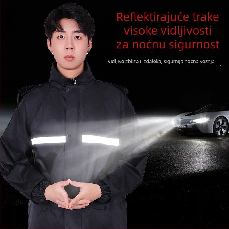 Set kišobran i hlače za kišu, podijeljeni dizajn, Oxford tkanina, PVC vodootporni sloj, za odrasle, za vanjsku vožnju