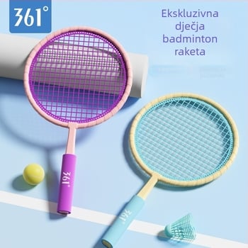 Dječja badminton raketa - ultra lagana ABS konstrukcija, težina 95–100 g, tip reketa: ravni, debljina drške: G1