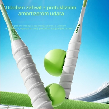 Set reketa za badminton za djecu, okvir od titanijskog legura, težina 95–100 g, grip G2, umjerena tvrdoća šipke, SND-24