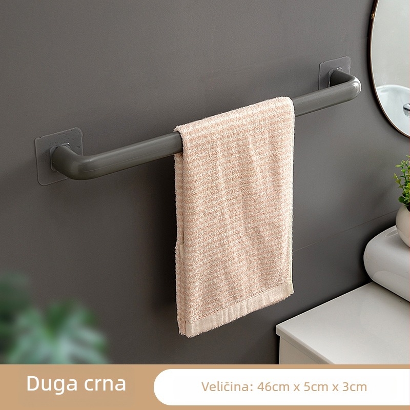 Plastični držač za ručnike s vakuumskim pričvršćivanjem, bez bušenja, 1 kom, brenda Rising Rainbow