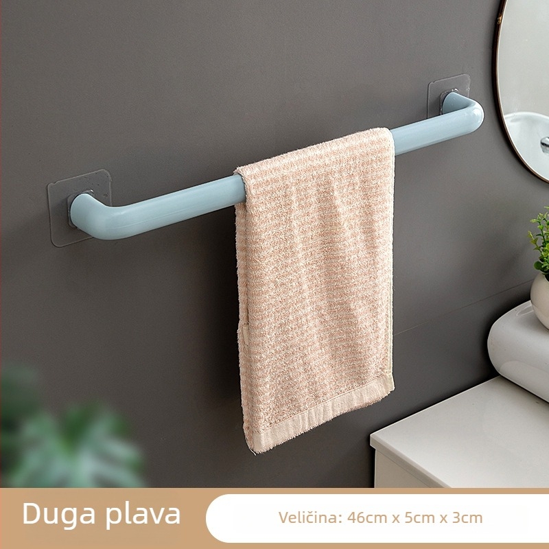 Plastični držač za ručnike s vakuumskim pričvršćivanjem, bez bušenja, 1 kom, brenda Rising Rainbow