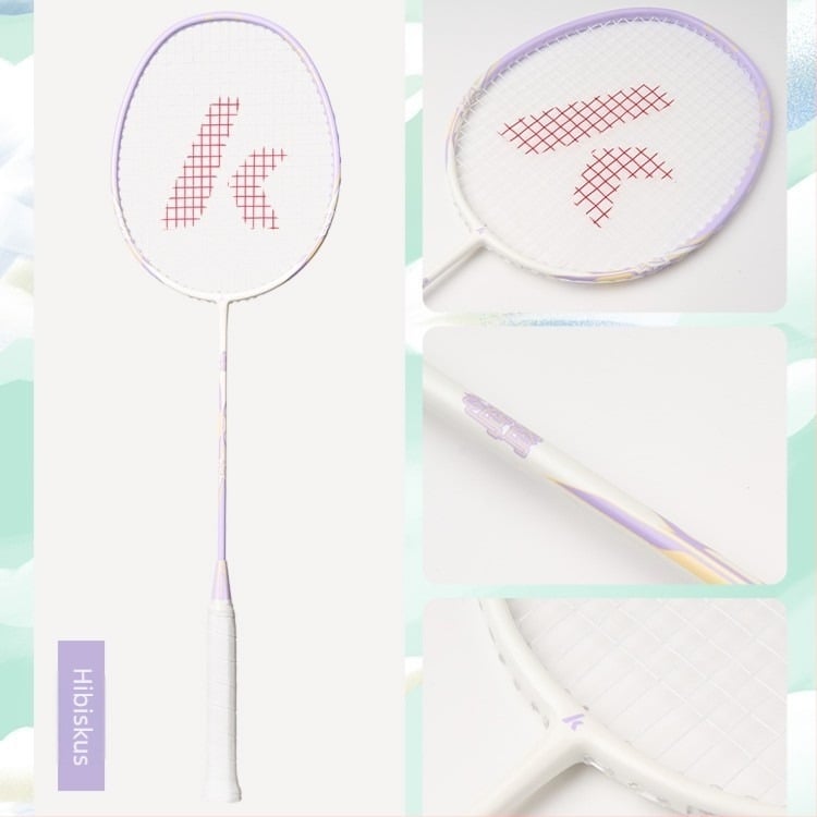 Kawasaki 4U Badminton Reket, Okvir od karbonskog kompozita, Najlon vlakna, Duljina 675 mm, Težina 80–84 g, Drška G5