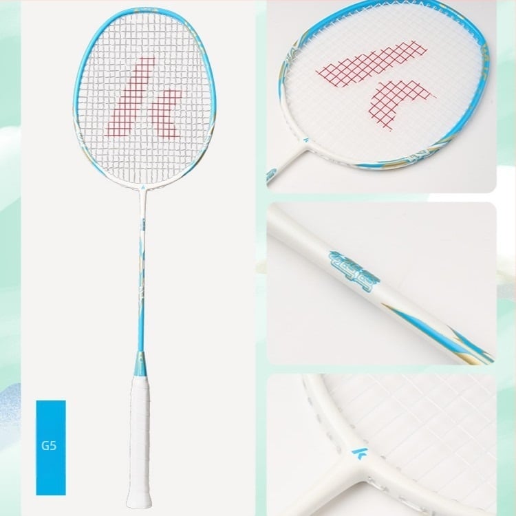 Kawasaki 4U Badminton Reket, Okvir od karbonskog kompozita, Najlon vlakna, Duljina 675 mm, Težina 80–84 g, Drška G5