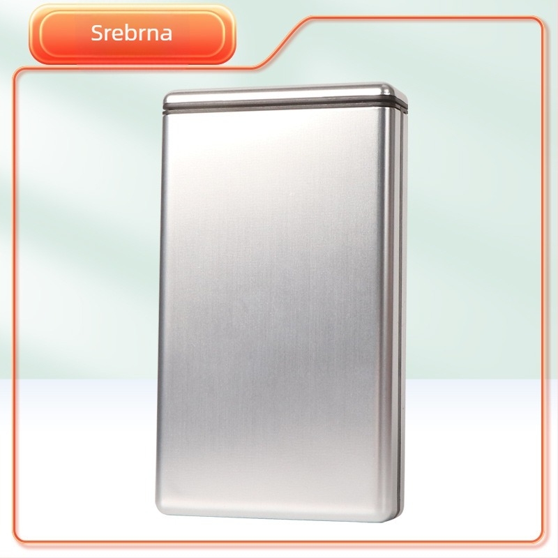Metalni držač cigareta, ultra-tanki, klizni poklop, 20 komada, moderni minimalistički stil