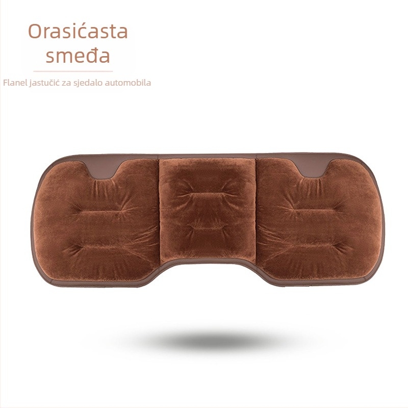 Jastučić za sjedalo automobila - površina: vunasta pletena tkanina; punilo: flanel pamuk; zima; set od više komada