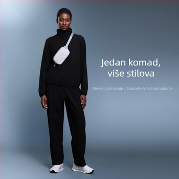 Ženska vanjska sportska jakna: vodootporna i otporna na vjetar, sa stojećim ovratnikom, dugim rukavima, bez podstava