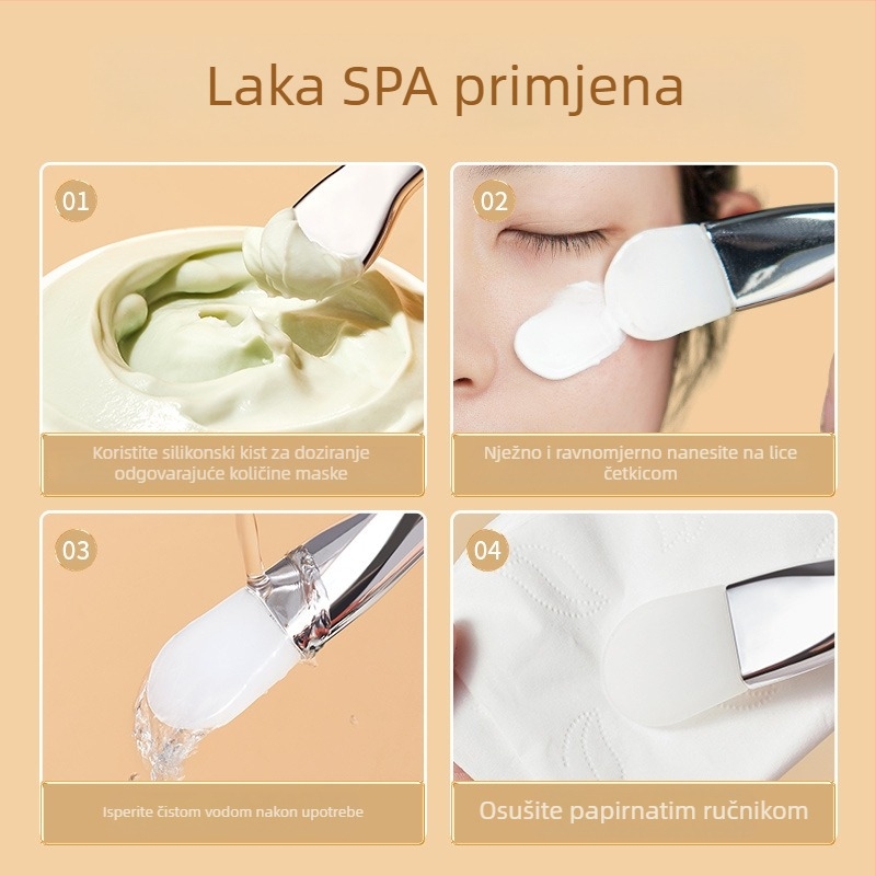 Četkica za masku za lice s dugom držalom, pakiranje u jednom komadu, broj proizvoda G1111/G1112