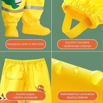 Dječje kišne hlače - vodootporan Oxford materijal, PU sloj, moguć tisak logotipa