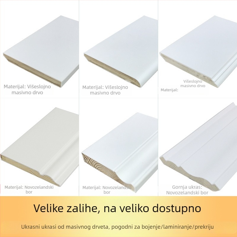 Drvena lajsna Weihuang | Moderan stil / Svijetli luksuz | Višeslojni model s drvenim završnim slojem