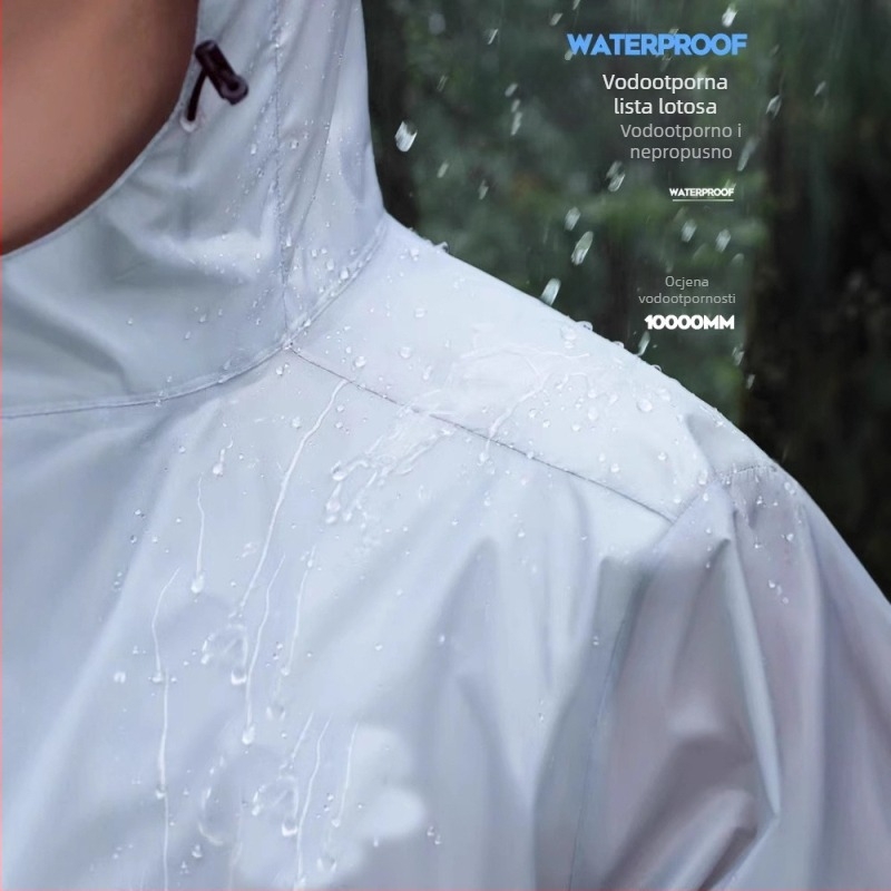 Huijia set kišnog kaputa i hlača, ultratanki taft, PU premaz, za motocikl/električni bicikl, podijeljeni tip