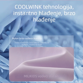 Dječja plisirana suknja za badminton, brzo se suši ice silk materijal, 89,1% najlon, A-linijski kroj, podstava od najlona, ljeto