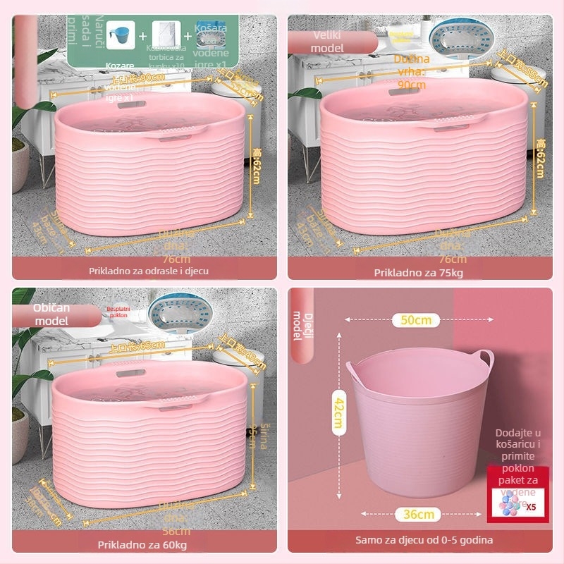 Kanta za kupanje za odrasle i djecu | poliuretan materijal | CUPC certifikat | pametna kada | montažne usluge dostupne