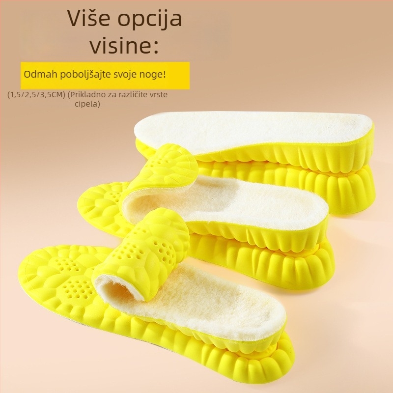 PU ulošci za povećanje visine za sportske cipele, kožne cipele, čizme i svakodnevne cipele – potpuna uloška, s tiskanim uzorkom, model 5173-10