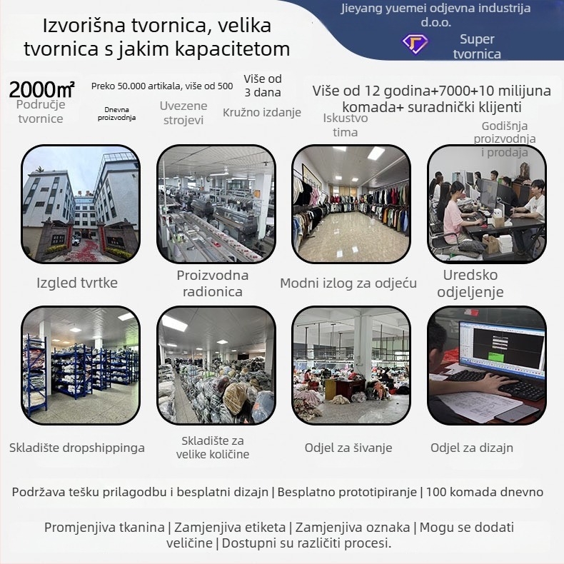 Muški pleteni džemper s okruglim izrezom, blok boja, dugi rukavi, labav kroj, poliesterska smjesa