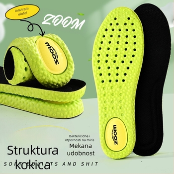 PU ulošak za cipele – deodorirajući, prozračan, apsorpcija udaraca, potpuni ulošak, model 5080-19, stil: brtveni ulošak (gasket), za sportske i svakodnevne cipele, unisex