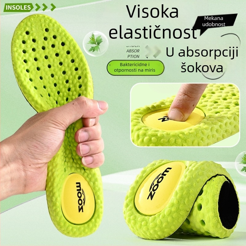PU ulošak za cipele – deodorirajući, prozračan, apsorpcija udaraca, potpuni ulošak, model 5080-19, stil: brtveni ulošak (gasket), za sportske i svakodnevne cipele, unisex