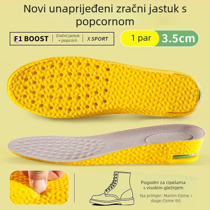 PU ulošci za obuće s povećanjem visine – prozračni, upija znoj, cijeli ulošak, model 6099