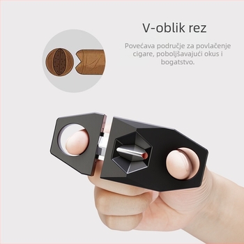 FOGSON Rezač cigara — metalni, prenosni, jednostavan dizajn, za kućnu upotrebu, s mogućnošću prilagođavanja