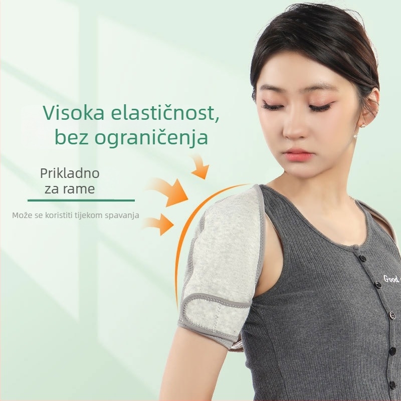 Zagrijavajuća jastučnica za ramena s pohranjivanjem topline i zaštitom vrata, prilagodljiva za odrasle (Materijal: poliester-spandeks-elastan; Zaštićena područja: ramena; Primjena: trčanje, vožnja bicikla, fitness)