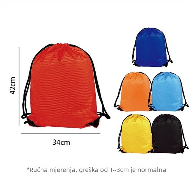 Sportski ruksak sa šnirkama - prilagođeni logotip toplinskim transferom, Oxford platno, dvostruke naramenice.