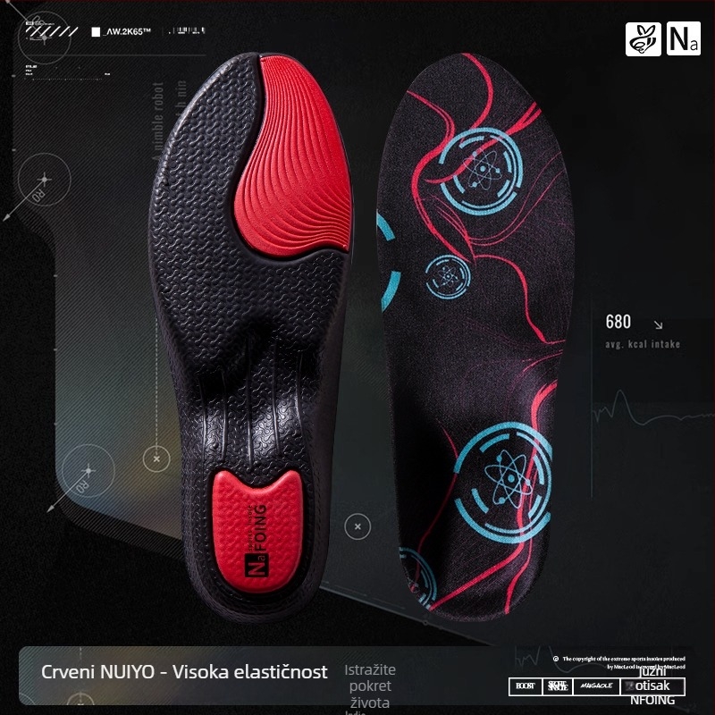 EVA sportske uloške za ploske noge, potpora luka, prozračne, upijanje znoja, cijela uloška, model 6628