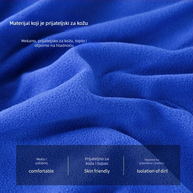 Spavaća vreća od flisa, tip omot, za odrasle, s velurovom podstavom, polar fleece tkanina, 600 g