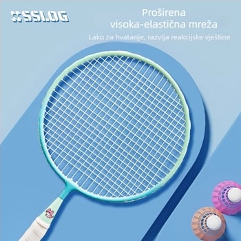 Dječja reketa za badminton – okvir od željezne zlitine, težina 95–100 g, drška G3