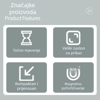 Elektronički odbrojivač vremena s velikim LED zaslonom, baterijsko napajanje, alarm i kronograf