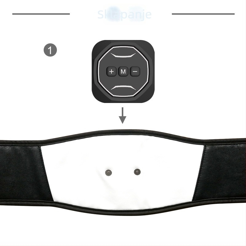 EMS trbušni trener s USB napajanjem, sklopivim dizajnom (Model LFK-0096, Težina 0.5, Dimenzije 228.5x208.5x45mm, Način napajanja USB, Funkcija tajmera)