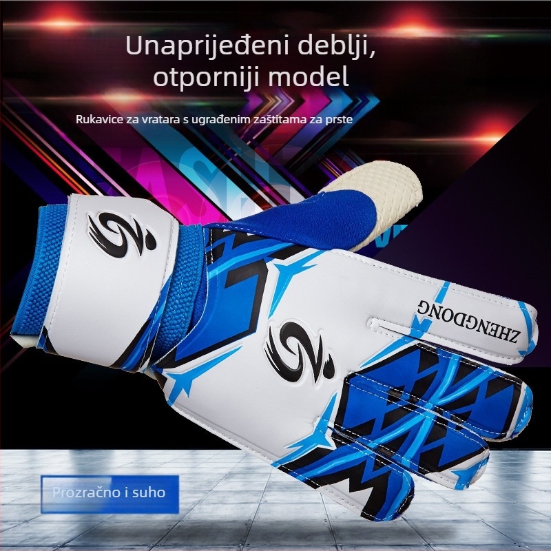 Nogometne vratarske rukavice s zaštitom prstiju, za trening i natjecanja – model ZD616, Zhengdong marka