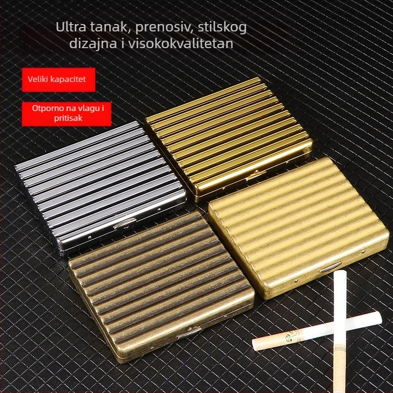 Plastična kutija za cigarete, 10 komada, prijenosna, dizajn s kartičnim otvorom, otpornost na deformacije, mogućnost prilagodbe logotipa