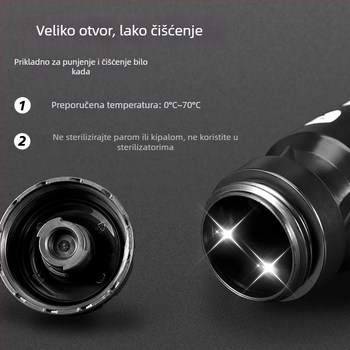 ACRUNU boca za vodu za bicikl — pritisnog dizajna, velik kapacitet, sigurnosno zaključavanje, debeli dno, pogodna za planinske i cestovne bicikle.