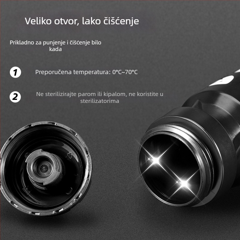 ACRUNU boca za vodu za bicikl — pritisnog dizajna, velik kapacitet, sigurnosno zaključavanje, debeli dno, pogodna za planinske i cestovne bicikle.