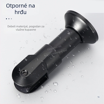 Podržna noga za WC pregradnik - nehrđajući čelik, završna obrada žičanom uzorkom, Sowegu