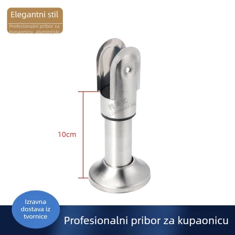 Podržna noga za WC pregradnik - nehrđajući čelik, završna obrada žičanom uzorkom, Sowegu