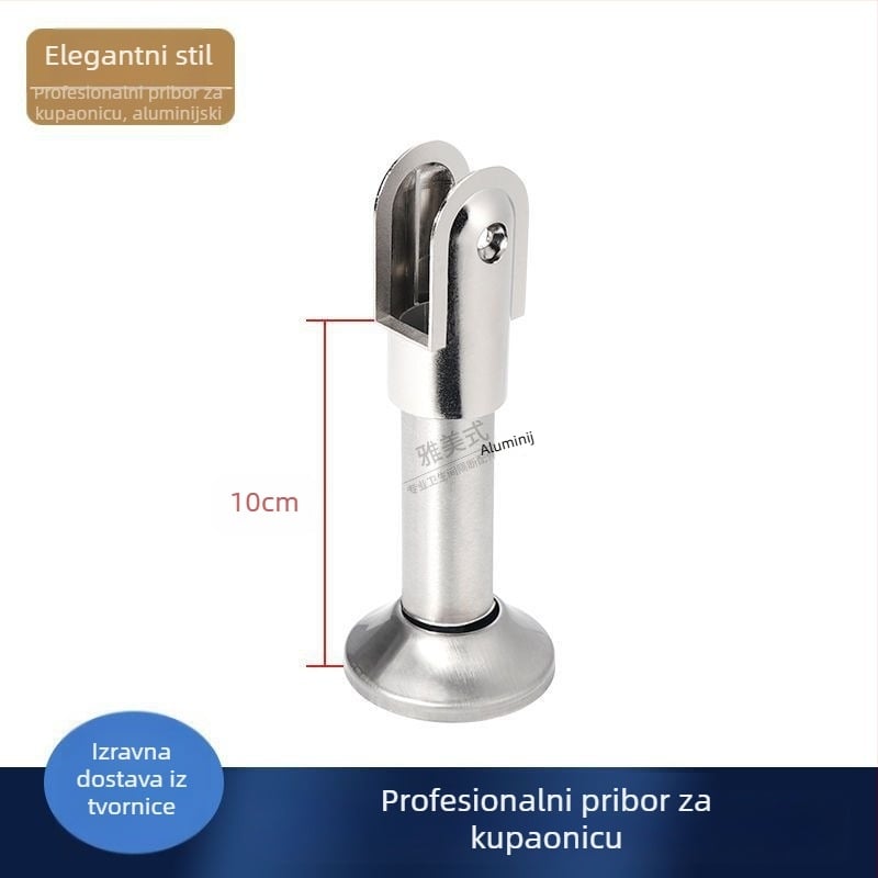 Podržna noga za WC pregradnik - nehrđajući čelik, završna obrada žičanom uzorkom, Sowegu