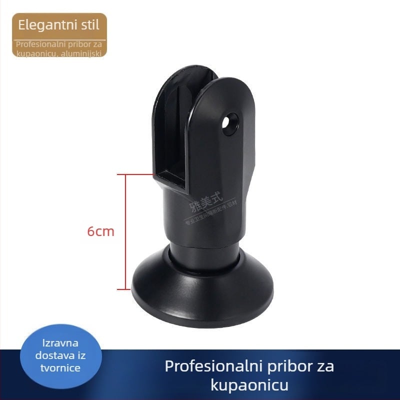 Podržna noga za WC pregradnik - nehrđajući čelik, završna obrada žičanom uzorkom, Sowegu