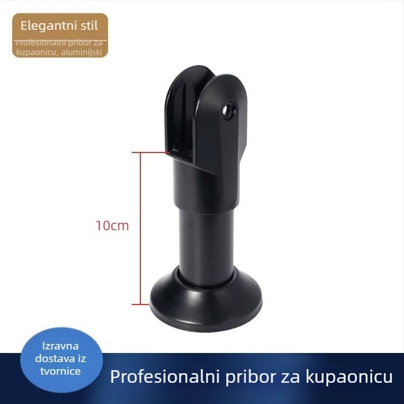 Podržna noga za WC pregradnik - nehrđajući čelik, završna obrada žičanom uzorkom, Sowegu