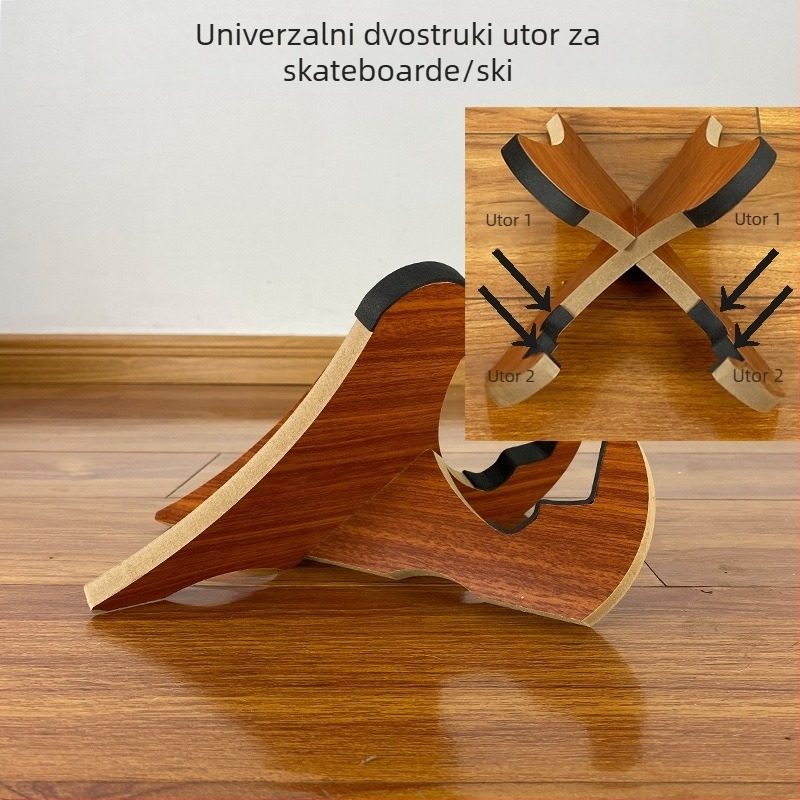 Dvojni stalak za pohranu skejtborda i izložbeni stalak za Dragon Board (dva kotača) – KLJL866, Djeci