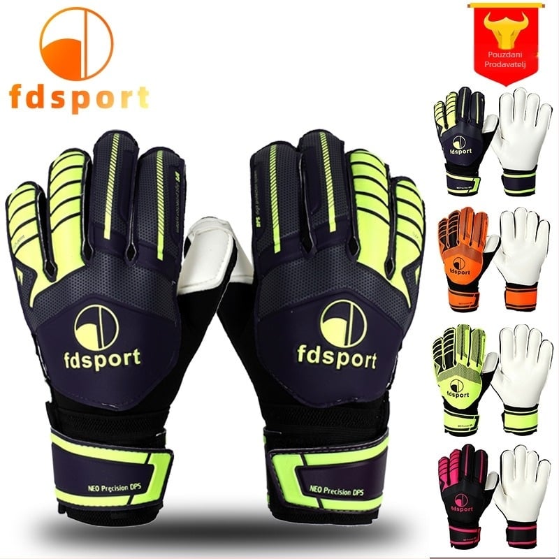 FDsport Latex rukavice za vratara za nogomet – zaštita prstiju, otporne, unisex, za mlade